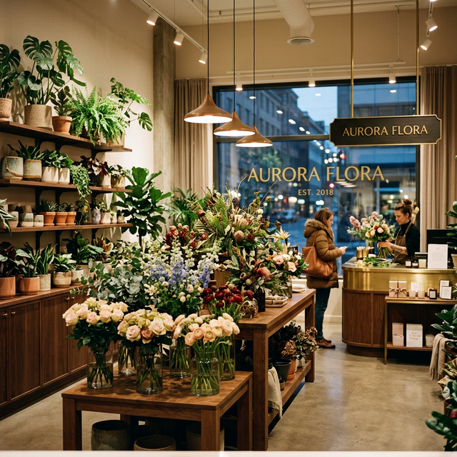 Wnętrze kwiaciarni Kwiaty U Basi